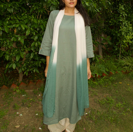 Sage Green Dip-Dyed