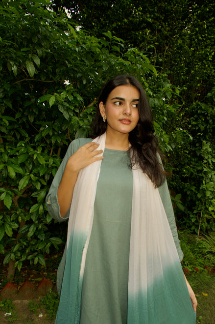 Sage Green Dip-Dyed