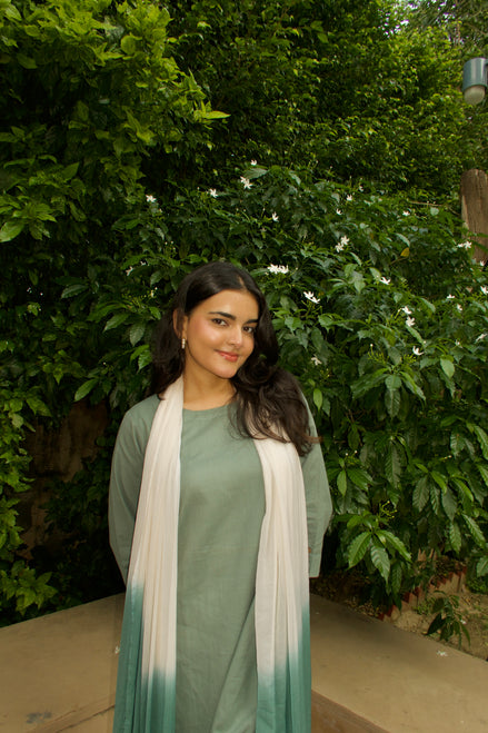 Sage Green Dip-Dyed