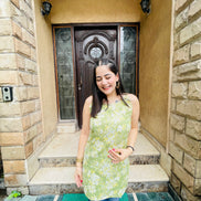 Green Floral Bliss Kurti